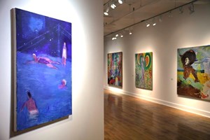 Closing Reception for ‘A Time Before We Were Born: Visions of Arcadia in Contemporary Painting,' group show at Sylvia Wald & Po Kim Foundation, East Village, New York (29 September 2018). Courtesy Asia Contemporary Art Week.